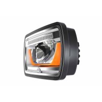 Headlight right 24 V LED HELLA universally applicable for...
