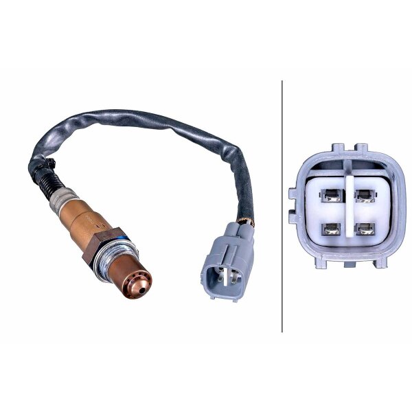Lambdasonde beheizt 4-polig 320 mm Kabel HELLA für TOYOTA YARIS