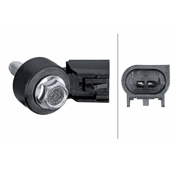 Knock Sensor 3-pin HELLA Sensor expertise suitable for OPEL ASTRA and others