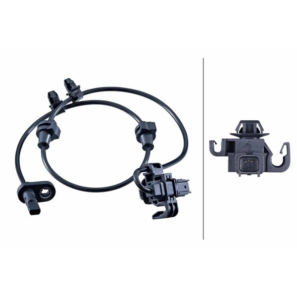Wheel Speed Sensor 2-pole active sensor 715 mm cable HELLA for HONDA