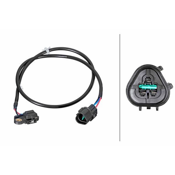 Impulsgeber Kurbelwelle Hallsensor 3-polig HELLA für u.a. MITSUBISHI PAJERO