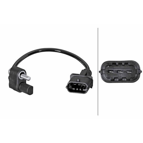 Sensor Crankshaft Pulse Hall sensor 3-pin HELLA for JEEP GRAND and others