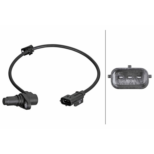 Impulsgeber Kurbelwelle Hallsensor 3-polig HELLA für u.a. HYUNDAI i30