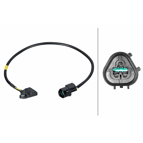 Impulsgeber Kurbelwelle Hallsensor 2-polig HELLA für MITSUBISHI PAJERO