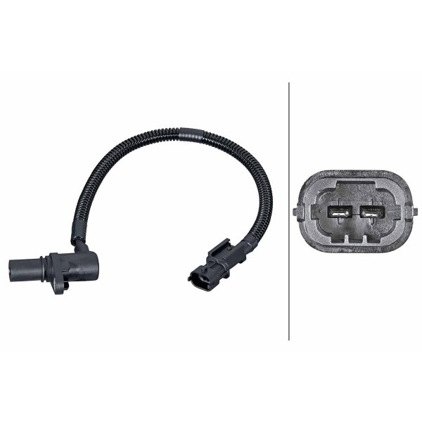 Impulsgeber Kurbelwelle Hallsensor 2-polig HELLA für u.a. KIA CEED