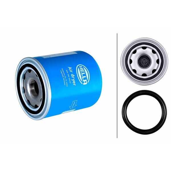 Lufttrocknerpatrone mit Filter M39x1.5-6H Ø 110 mm HELLA für u.a. VOLVO FMX