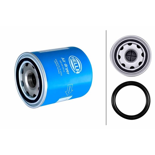 Air dryer cartridge screw-on filter G1.1/4"-11 Ø 110 mm HELLA for e.g. SCANIA