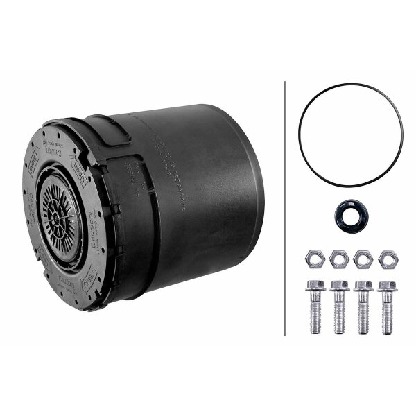 Air dryer cartridge Filter element with plastic housing HELLA for e.g. SCANIA