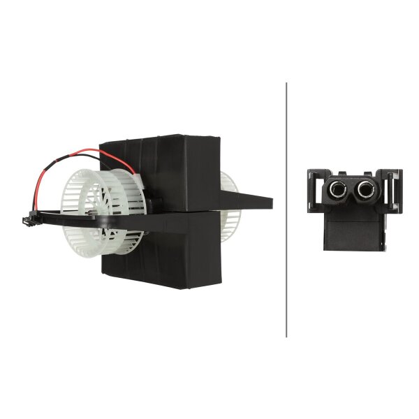 Innenraumgebläse 24 V 264 W 2-polig HELLA für MERCEDES-BENZ ACTROS