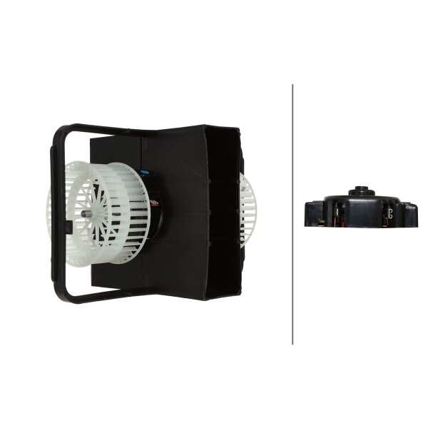 Innenraumgebläse 24 V 264 W 2-polig HELLA für MERCEDES-BENZ ACTROS