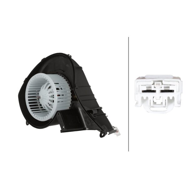 Innenraumgebläse 24 V 228 W 2-polig HELLA passend für u.a. VOLVO FH