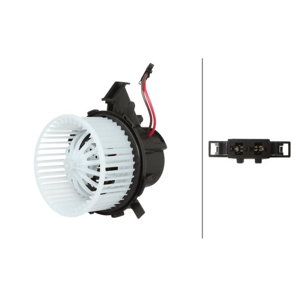 Innenraumgebläse 12 V 198 W 2-polig HELLA passend für u.a. AUDI A4