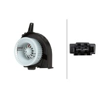 Interior Blower 12 V 336 W 2-pole HELLA for e.g. SKODA FABIA