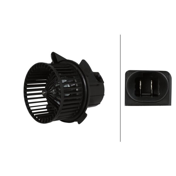 Innenraumgebläse 12 V 204 W 2-polig HELLA für u.a. CITROËN C4