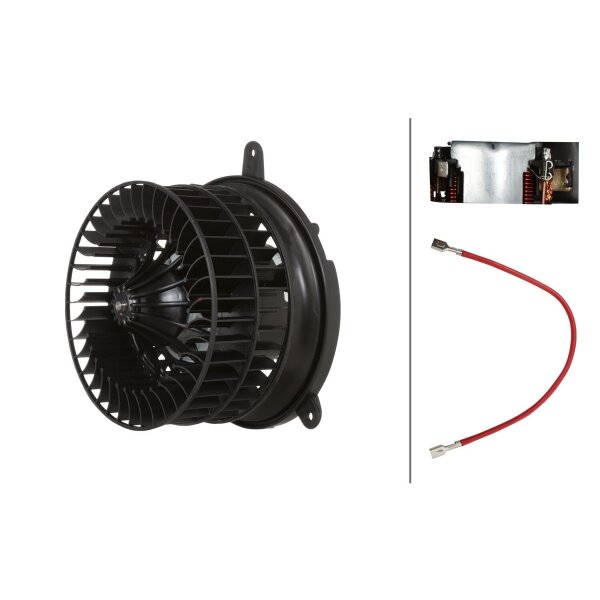 Interior Blower 12 V 318 W 2-pole HELLA for MERCEDES-BENZ C-CLASS and others
