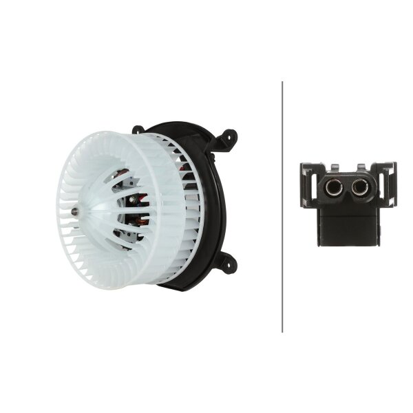 Interior Blower 12 V 354 W 2-pole HELLA for MERCEDES-BENZ E-CLASS and others