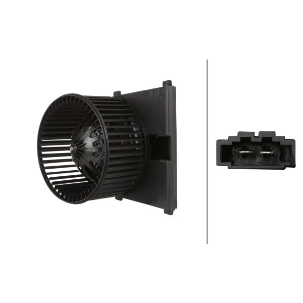 Innenraumgebläse 12 V 216 W 2-polig HELLA passend für u.a. VW GOLF
