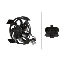 Engine Cooling Fan 12 V 252 W 3-pole HELLA for e.g. OPEL...