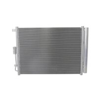 Condenser Air Con with dryer cooling pipes parallel HELLA...