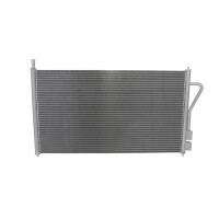 Condenser Air Con without dryer cooling pipes parallel HELLA for e.g. FORD FOCUS
