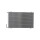 Condenser Air Con without dryer cooling pipes parallel HELLA for PEUGEOT 206