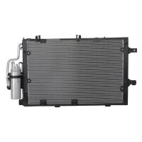 Condenser Air Con with dryer cooling pipes parallel HELLA...