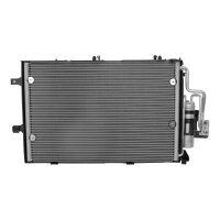 Condenser Air Con with dryer cooling pipes parallel HELLA for e.g. OPEL CORSA