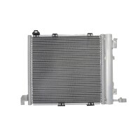 Condenser Air Con with dryer cooling pipes parallel HELLA for e.g. OPEL ASTRA