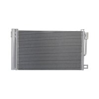 Condenser Air Con with dryer Cooling pipes parallel HELLA for FIAT PUNTO EVO