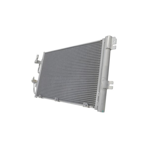 Condenser Air Con with dryer cooling pipes parallel HELLA for e.g. OPEL ASTRA