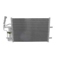 Condenser Air Con with Dryer Cooling Tubes parallel HELLA for e.g. MAZDA 3