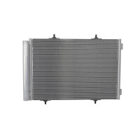 Condenser with dryer tubes parallel HELLA for e.g. PEUGEOT 207/207+