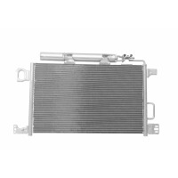 Condenser Air Con with dryer cooling pipes parallel HELLA for e.g. MB C-CLASS