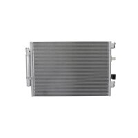 Condenser Air Con with dryer cooling pipes parallel HELLA...