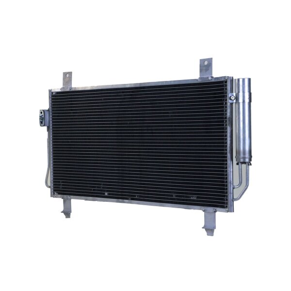 Condenser Air Con without dryer cooling pipes parallel HELLA for e.g. MITSUBISHI