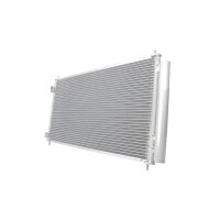Condenser Air Con with dryer cooling pipes parallel HELLA...
