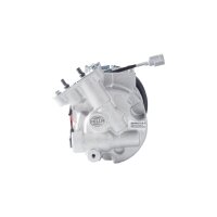 Air Conditioning Compressor 12 V Ø 125 HELLA suitable for e.g. RENAULT MEGANE