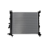 Engine Cooling Radiator cooling fins soldered 470 - 408 mm HELLA for OPEL MERIVA