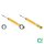 Rear shock absorber set gas pressure spring-loaded BILSTEIN B6 for MERCEDES-BENZ SL