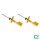 Shock absorber set front gas strut BILSTEIN B6 for e.g. RENAULT Megane III