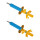 Shock absorber set front left right strut BILSTEIN for e.g. ALFA ROMEO GIULIETTA