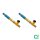 Rear shock absorber set Gas pressure damper BILSTEIN B6 High-performance damper