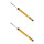 Shock absorber set rear axle gas non-supporting BILSTEIN B6 for e.g. MB A-CLASS