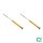 Rear shock absorber set, gas pressure, spring-loaded BILSTEIN B6 for e.g. SAAB 45786