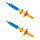 Shock absorber set rear axle strut BILSTEIN B6 for e.g. FORD MONDEO III