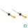 Front shock absorber set gas pressure spring-loaded BILSTEIN B6 4600 for JEEP