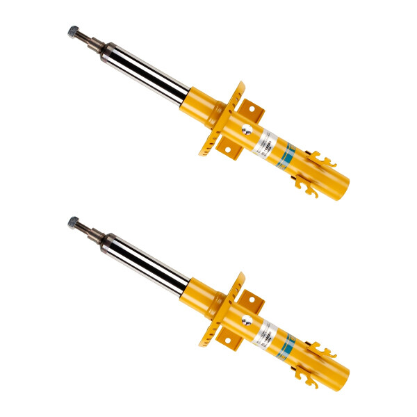 Shock absorber set front axle strut BILSTEIN B6 for e.g. SEAT IBIZA IV SC