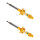 Shock absorber set front axle strut BILSTEIN B6 for e.g. SEAT IBIZA IV SC