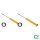 Shock absorber set rear gas pressure spring-loaded damper BILSTEIN B6 for BMW 6