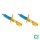 Shock absorber set front gas strut BILSTEIN B6 for e.g. RENAULT Megane III